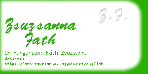 zsuzsanna fath business card